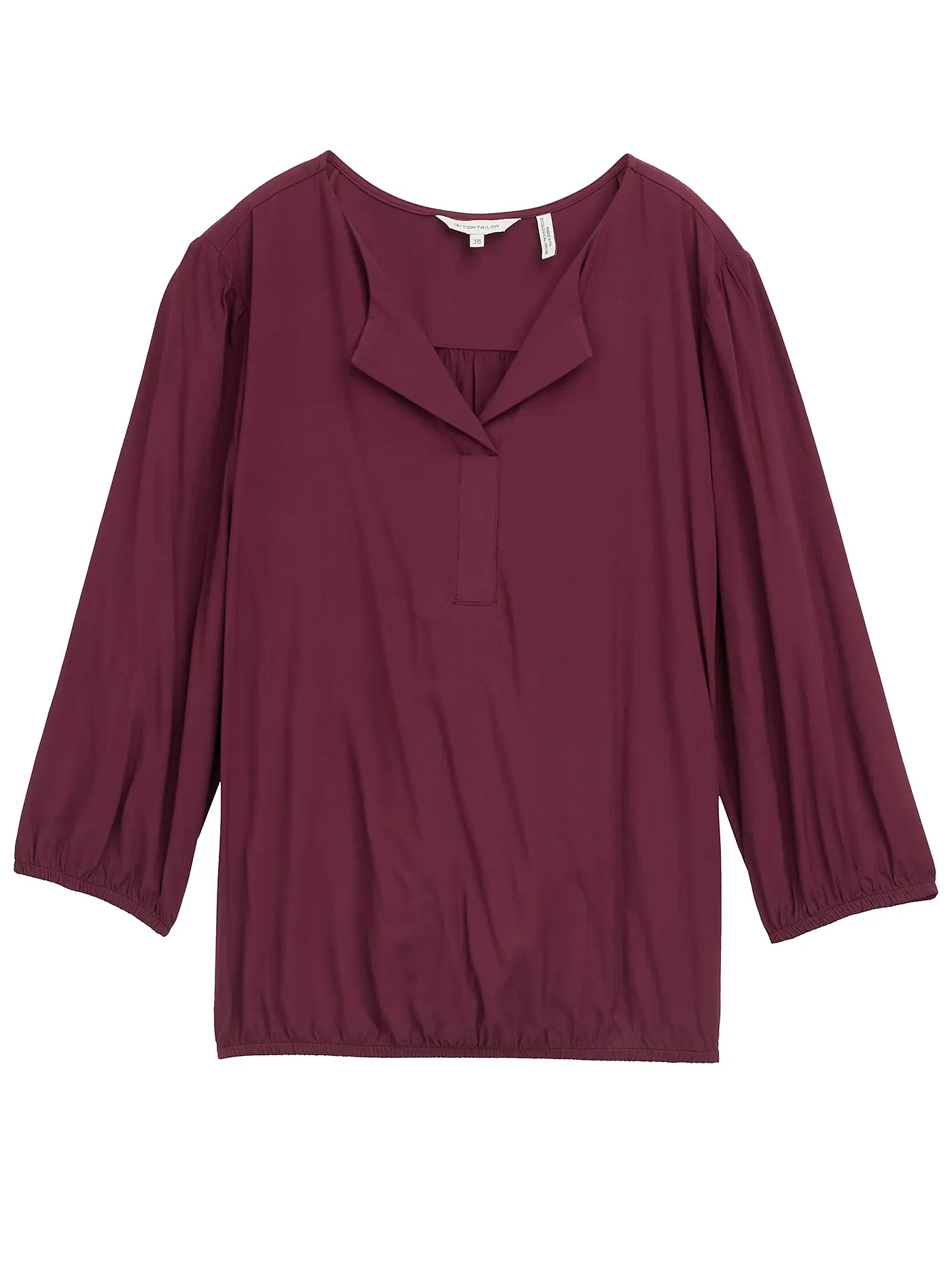 TOM TAILOR | Bluse  | dunkelrot