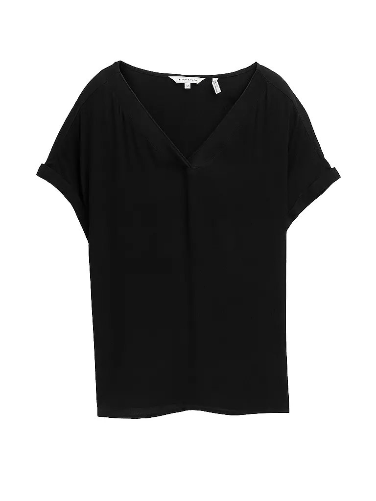 TOM TAILOR | Bluse  | schwarz