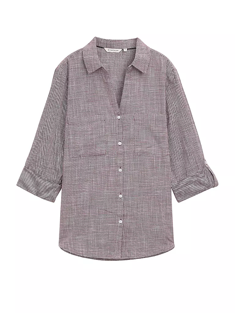 TOM TAILOR | Bluse  | dunkelrot