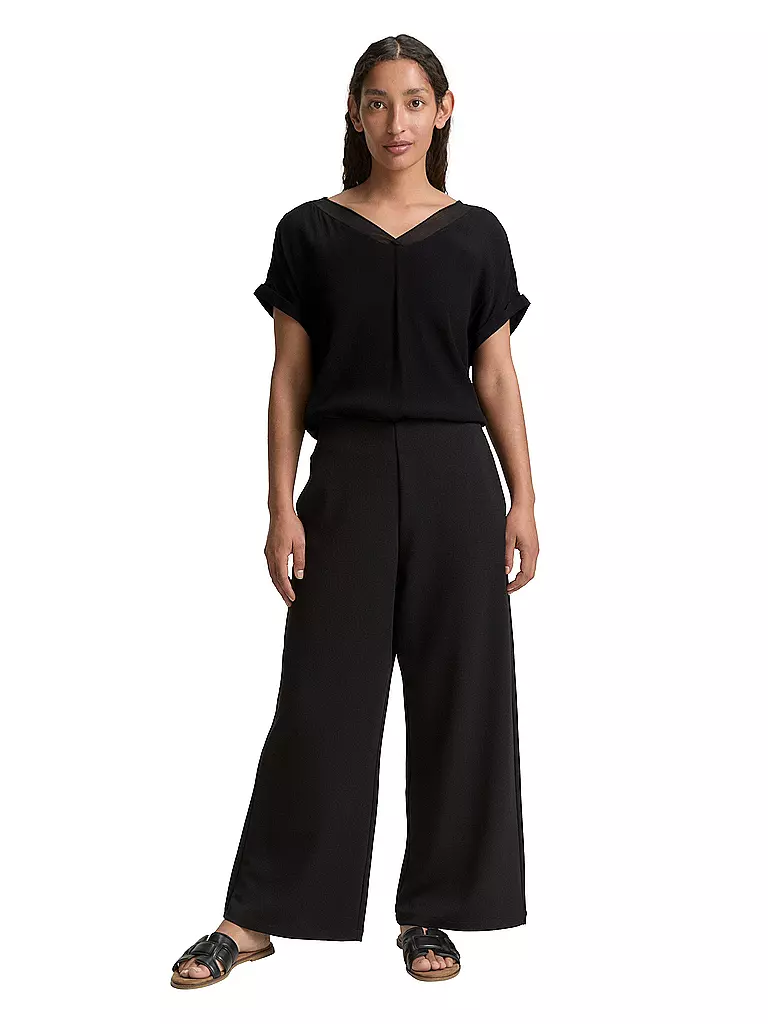 TOM TAILOR | Bluse  | schwarz