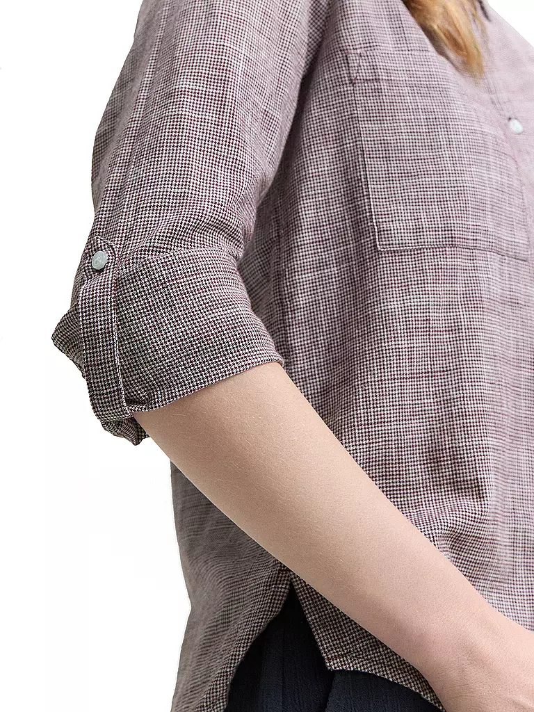 TOM TAILOR | Bluse  | dunkelrot
