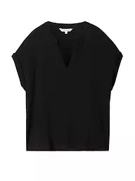 TOM TAILOR | Blusenshirt  | schwarz