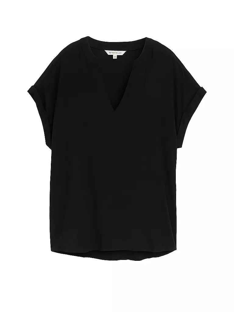 TOM TAILOR | Blusenshirt  | schwarz