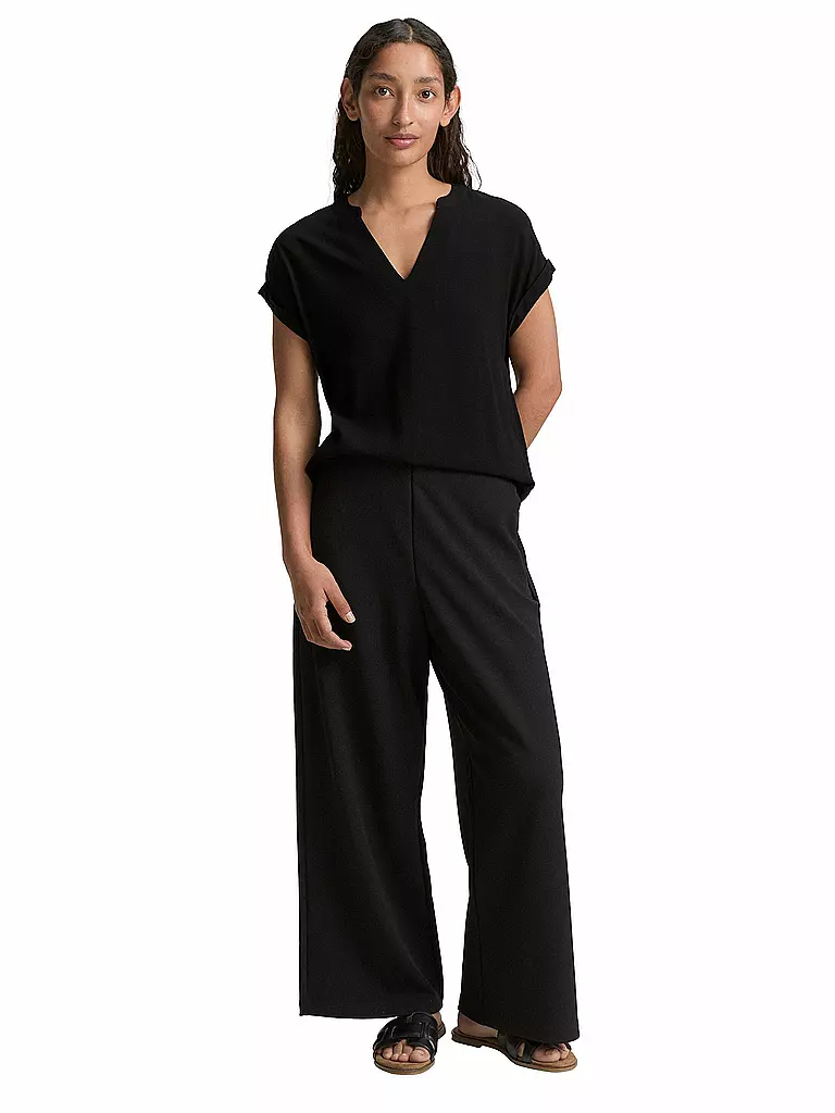 TOM TAILOR | Blusenshirt  | schwarz