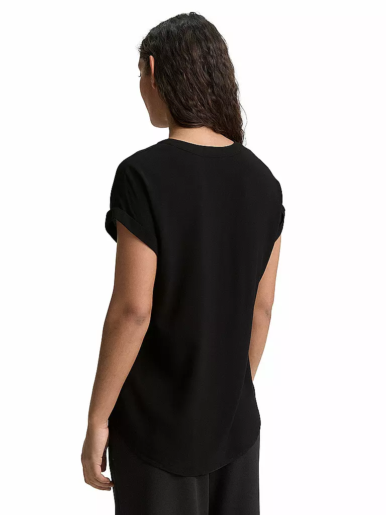 TOM TAILOR | Blusenshirt  | schwarz