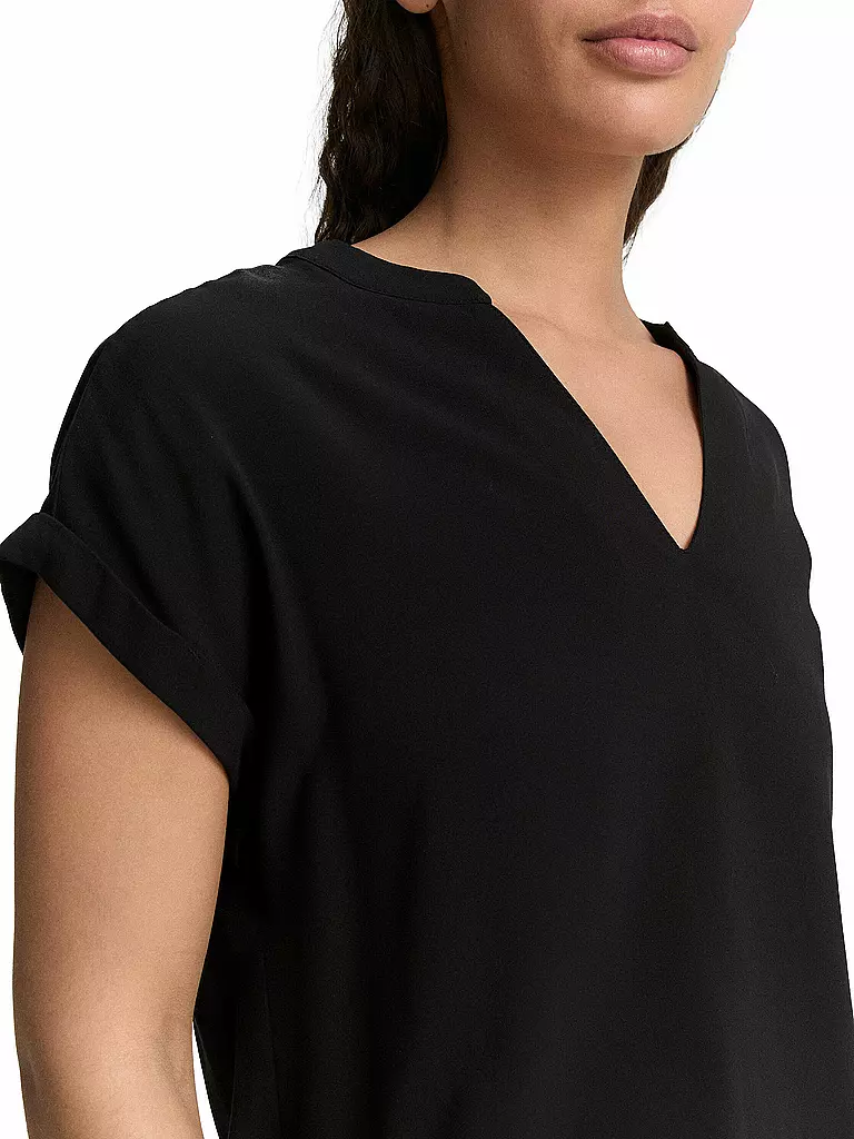TOM TAILOR | Blusenshirt  | schwarz