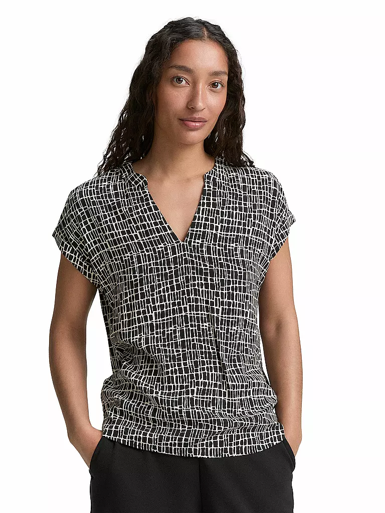 TOM TAILOR | Blusenshirt  | schwarz