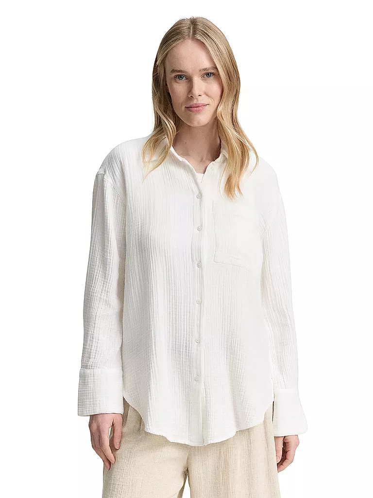 TOM TAILOR | Blusenshirt | weiss