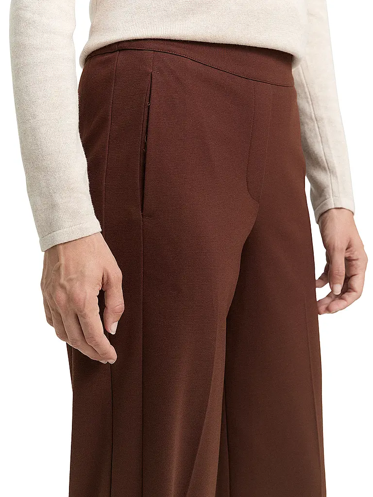 TOM TAILOR | Businesshose Straight Fit | Braun