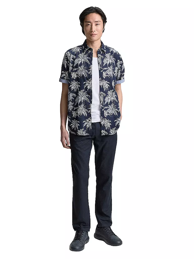 TOM TAILOR | Hemd Regular Fit  | dunkelblau