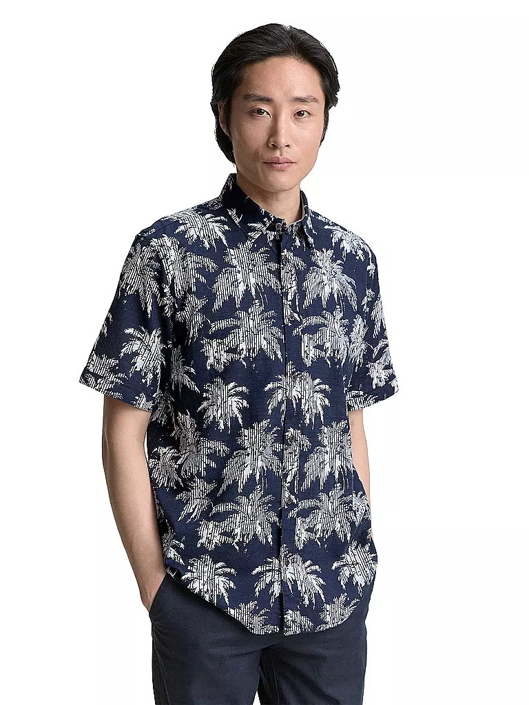 TOM TAILOR | Hemd Regular Fit  | dunkelblau
