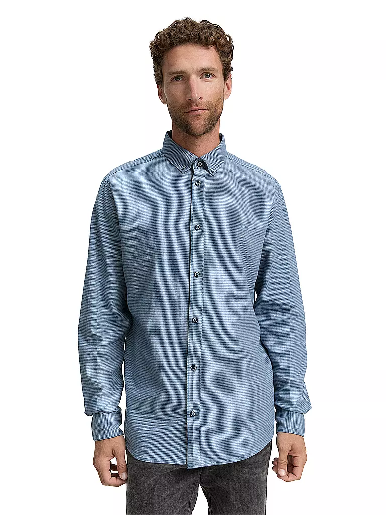 TOM TAILOR | Hemd Regular Fit  | blau