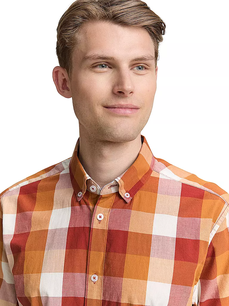 TOM TAILOR | Hemd Regular Fit  | rot