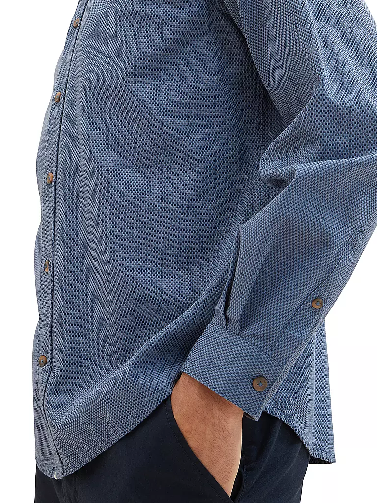 TOM TAILOR | Hemd Regular Fit  | blau