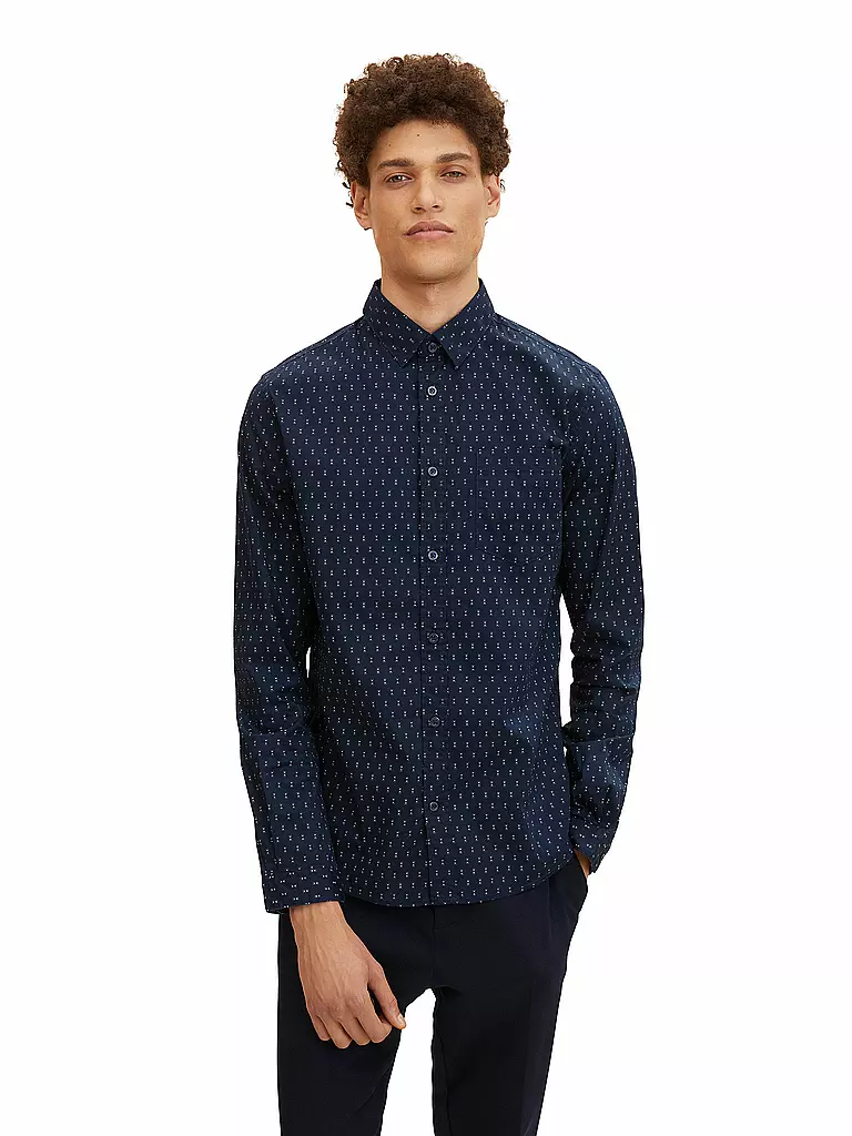 TOM TAILOR | Hemd Slim Fit | blau