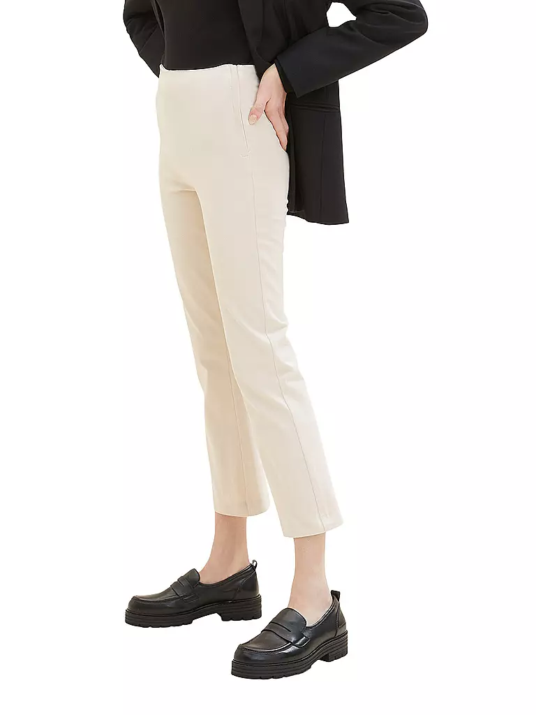 TOM TAILOR | Hose Bootcut Fit 7/8 MIA MINIKICK | beige