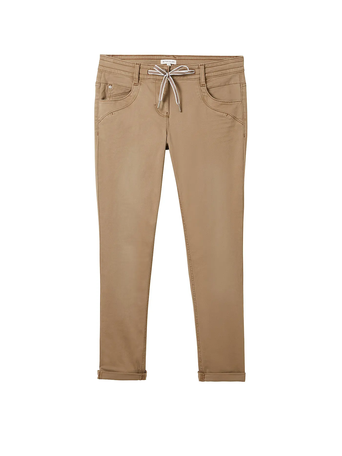 TOM TAILOR | Hose Tapered Relaxed Fit | camel