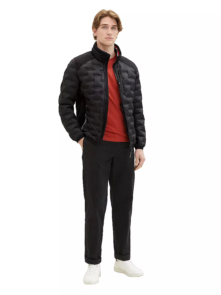 TOM TAILOR | Hybridjacke | schwarz