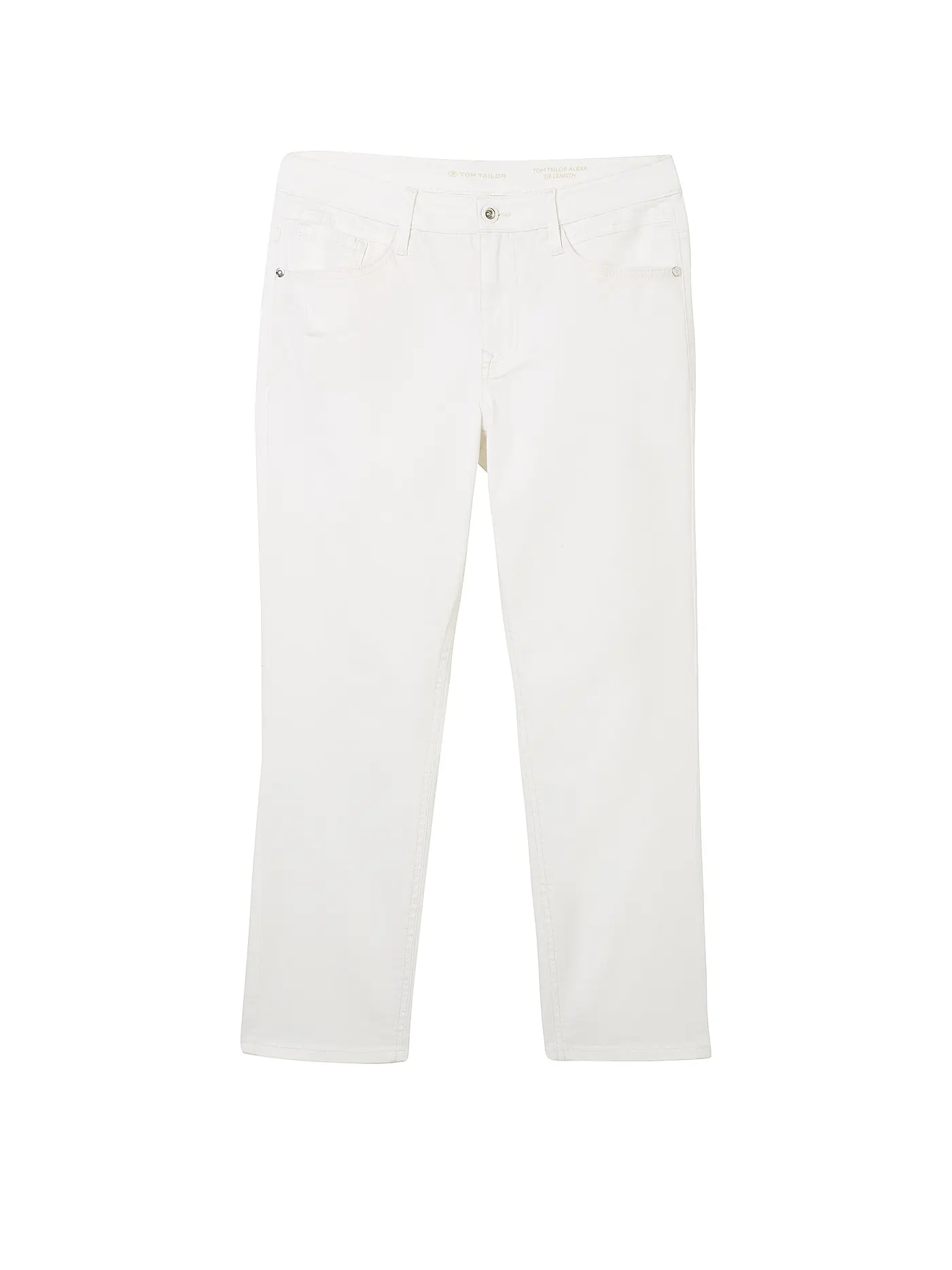 TOM TAILOR | Jeans Straight Fit 7/8 ALEXA  | weiss