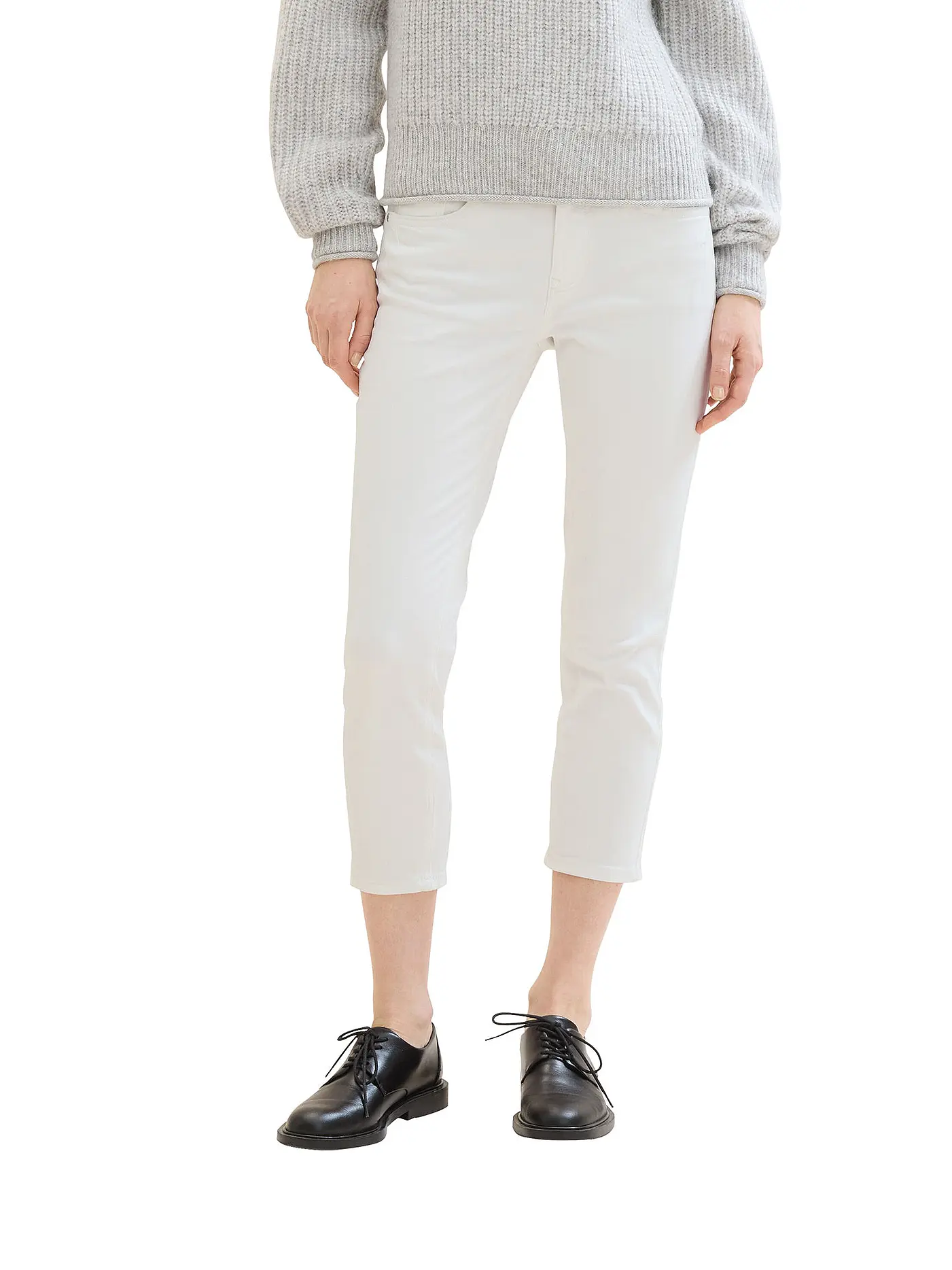 TOM TAILOR | Jeans Straight Fit 7/8 ALEXA  | weiss
