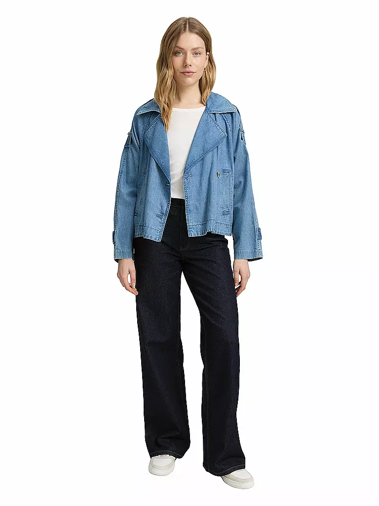 TOM TAILOR | Jeans Wide Leg  | dunkelblau