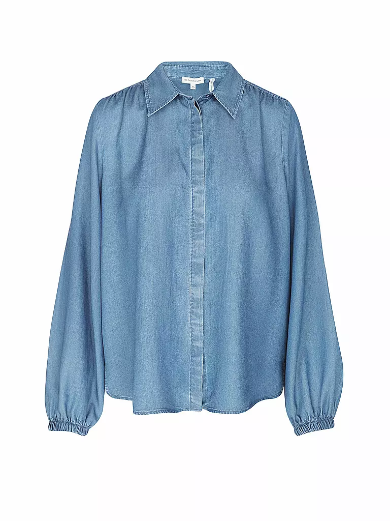 TOM TAILOR | Jeansbluse  | blau