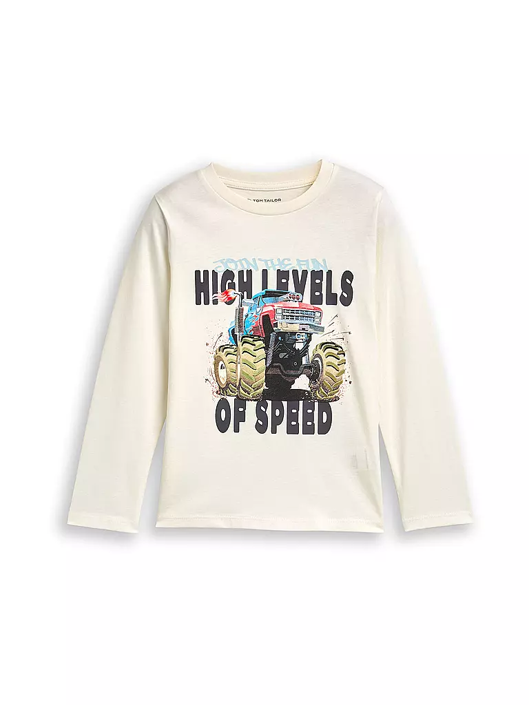 TOM TAILOR | Jungen Langarmshirt  | weiss