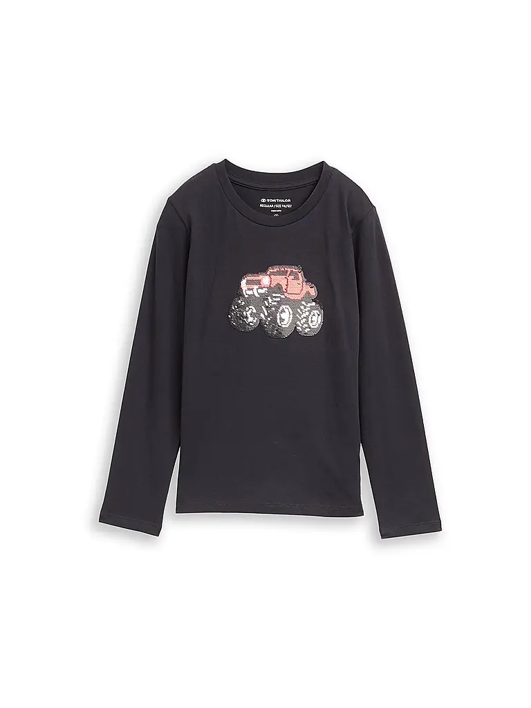 TOM TAILOR | Jungen Langarmshirt  | grau