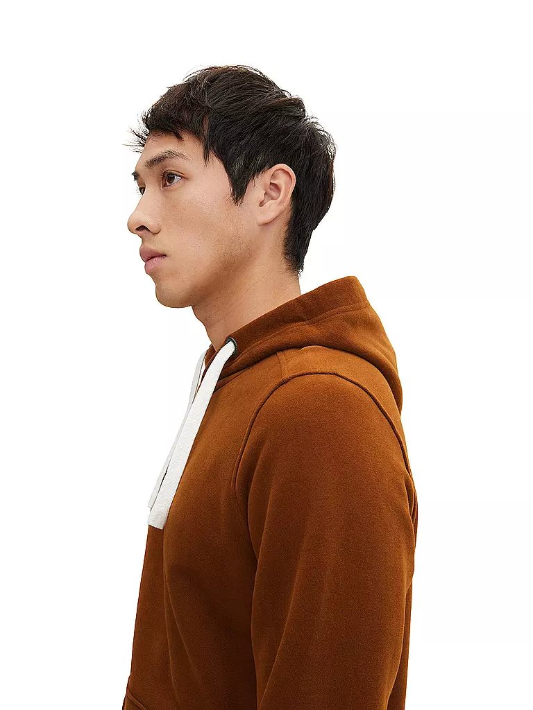 TOM TAILOR | Kapuzen Sweater - Hoodie | braun