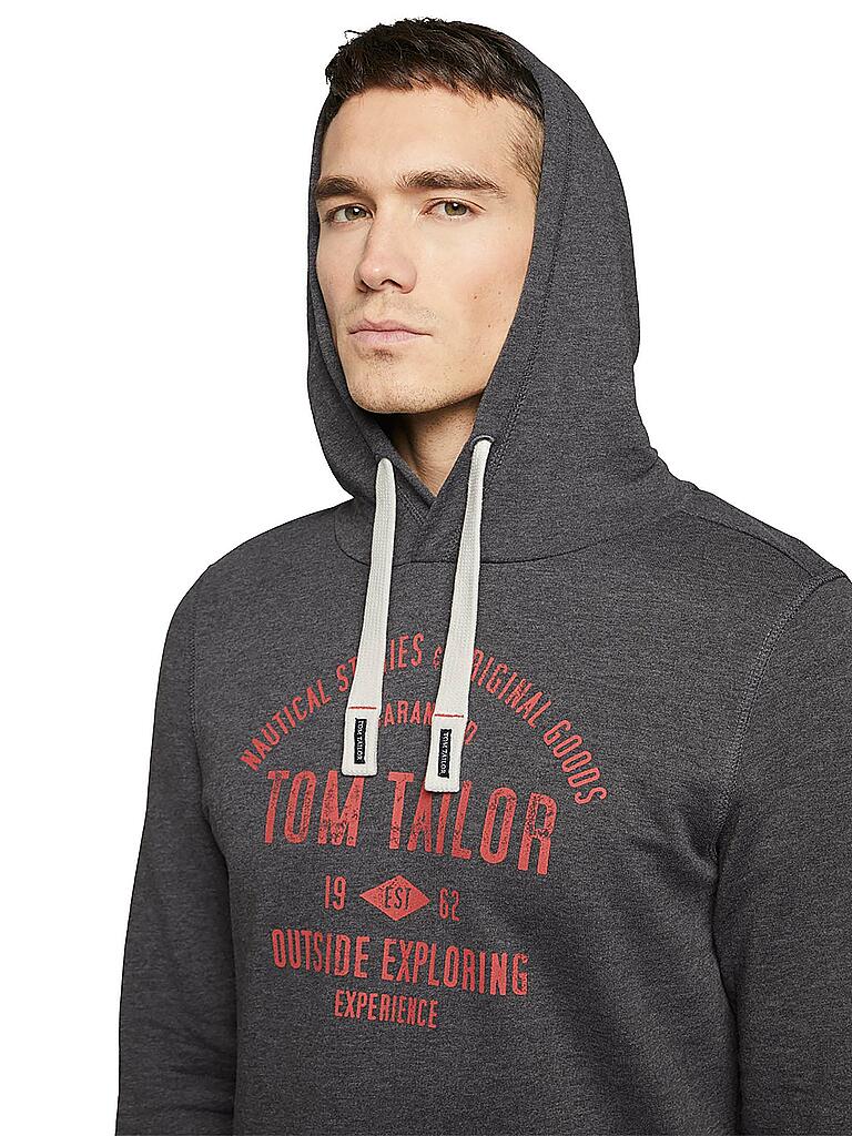TOM TAILOR | Kapuzensweater - Hoodie  | grau