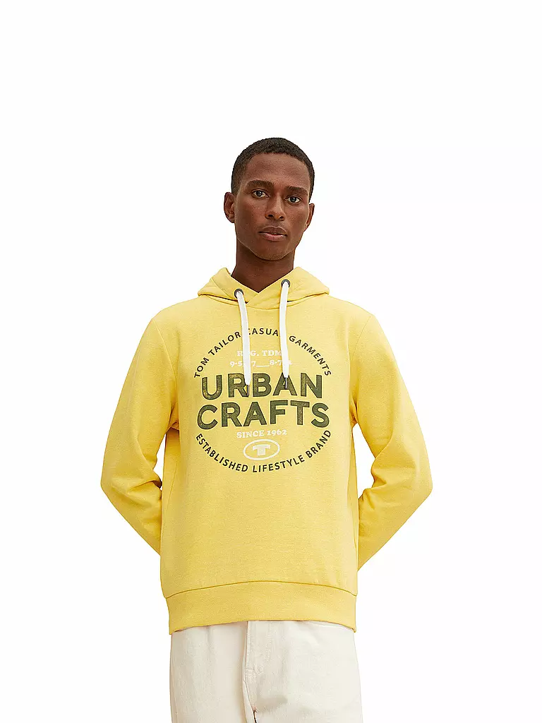 TOM TAILOR | Kapuzensweater - Hoodie | gelb