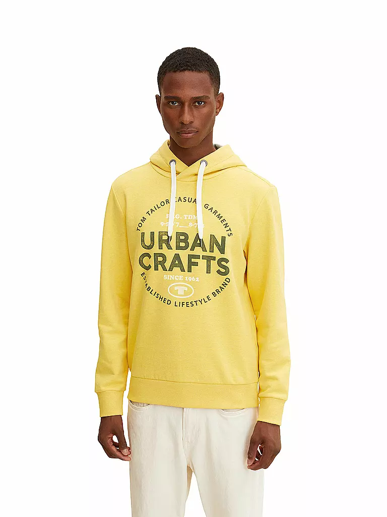 TOM TAILOR | Kapuzensweater - Hoodie | gelb