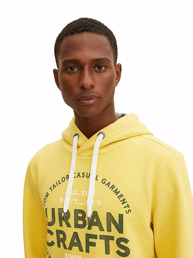 TOM TAILOR | Kapuzensweater - Hoodie | gelb