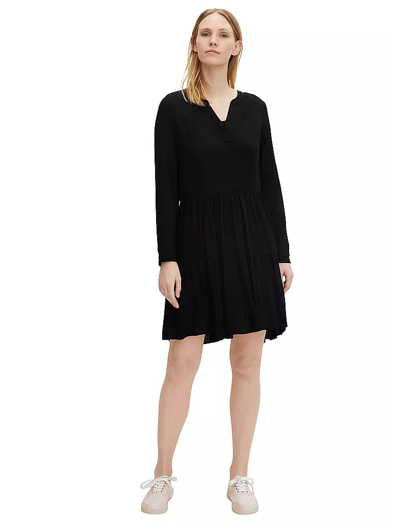 TOM TAILOR | Kleid  | schwarz