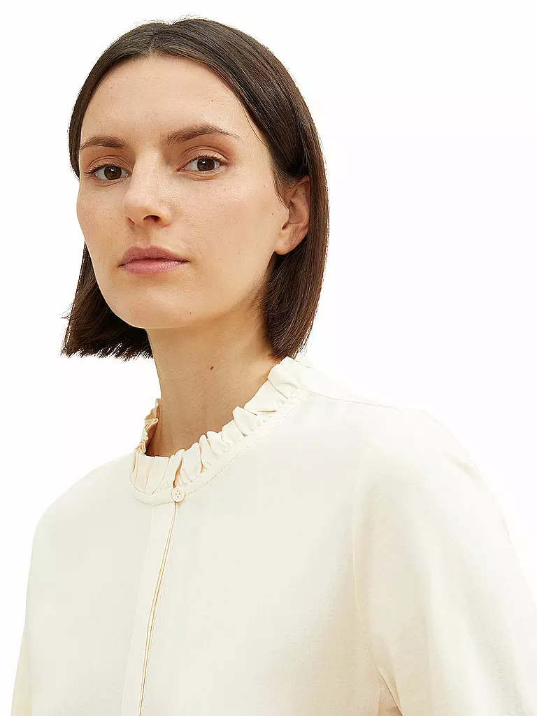 TOM TAILOR | Langarm Blusenshirt  | creme