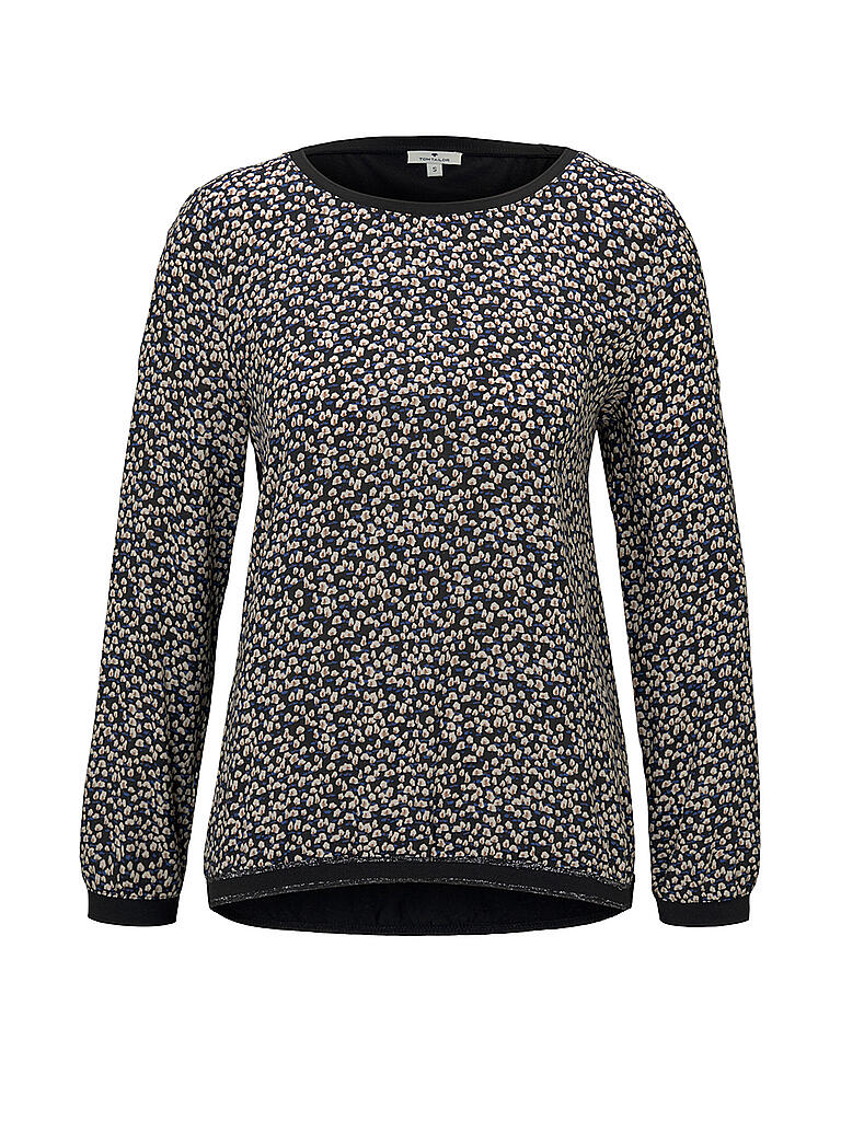 TOM TAILOR | Langarmshirt  | schwarz