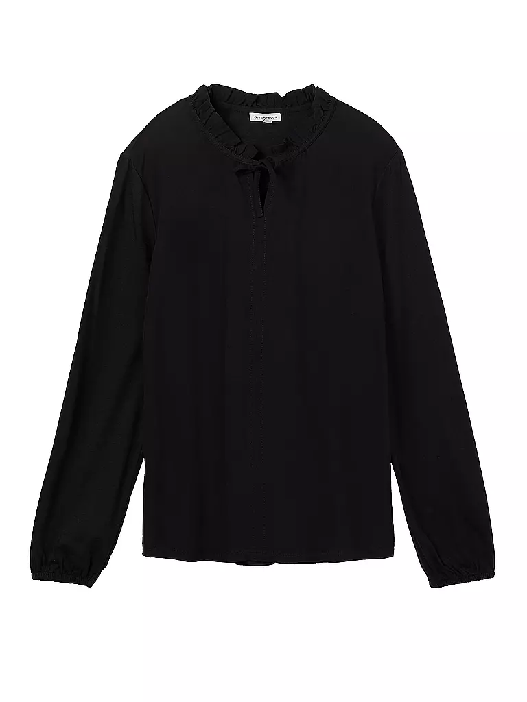 TOM TAILOR | Langarmshirt  | Schwarz