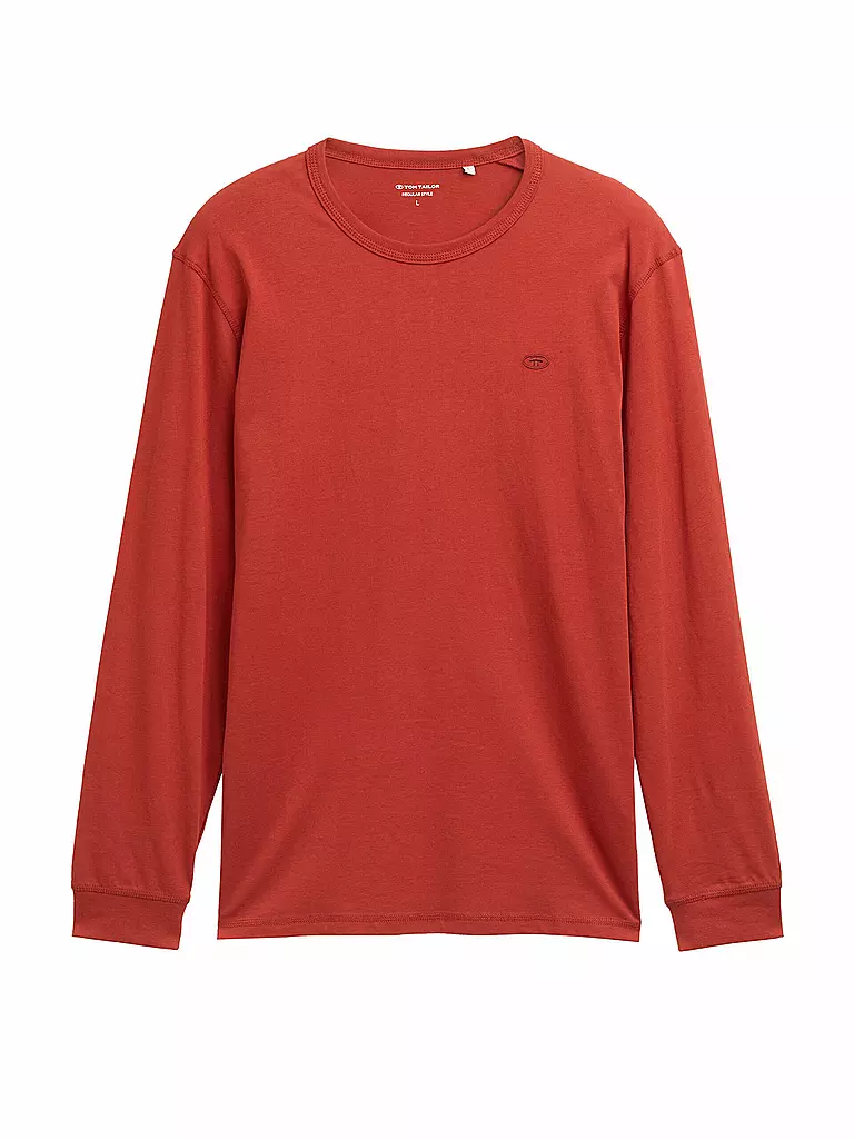 TOM TAILOR | Langarmshirt  | rot