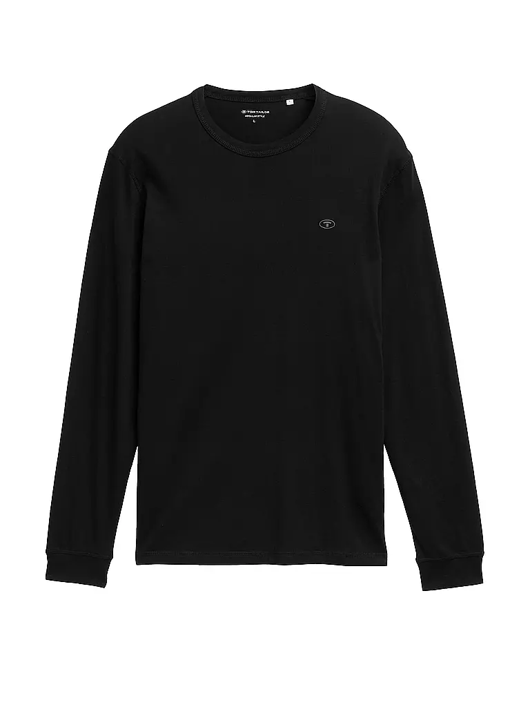 TOM TAILOR | Langarmshirt  | schwarz