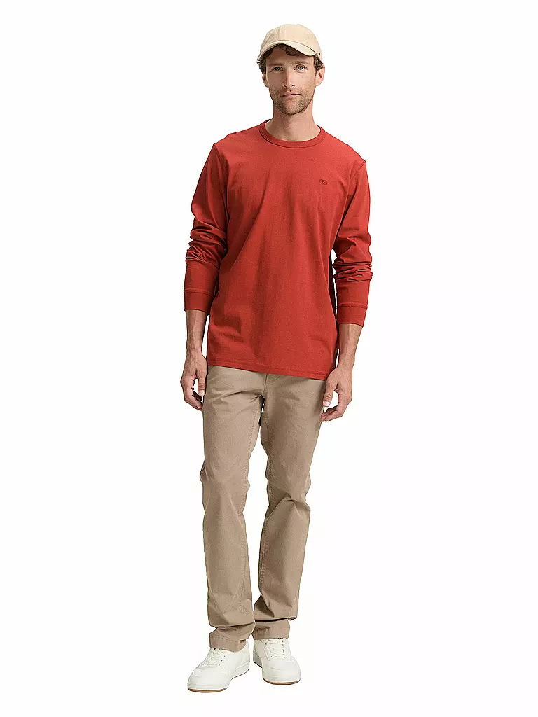 TOM TAILOR | Langarmshirt  | rot