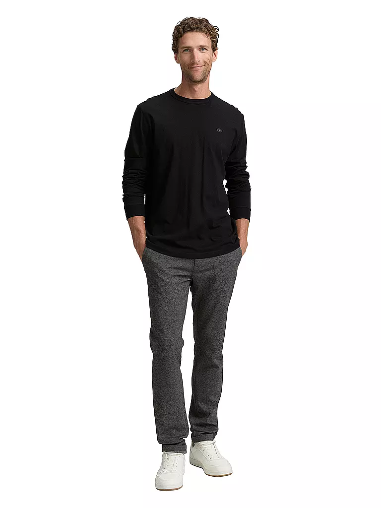 TOM TAILOR | Langarmshirt  | schwarz