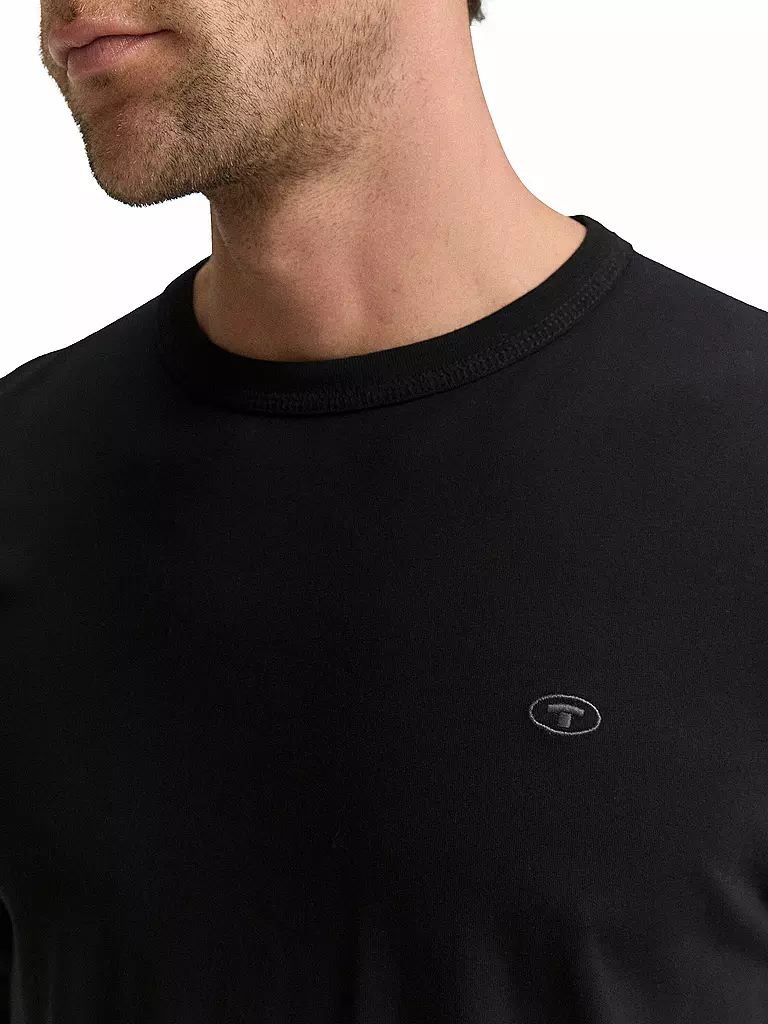 TOM TAILOR | Langarmshirt  | schwarz