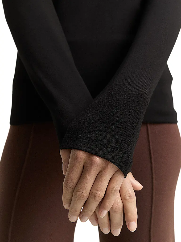 TOM TAILOR | Langarmshirt  | Schwarz