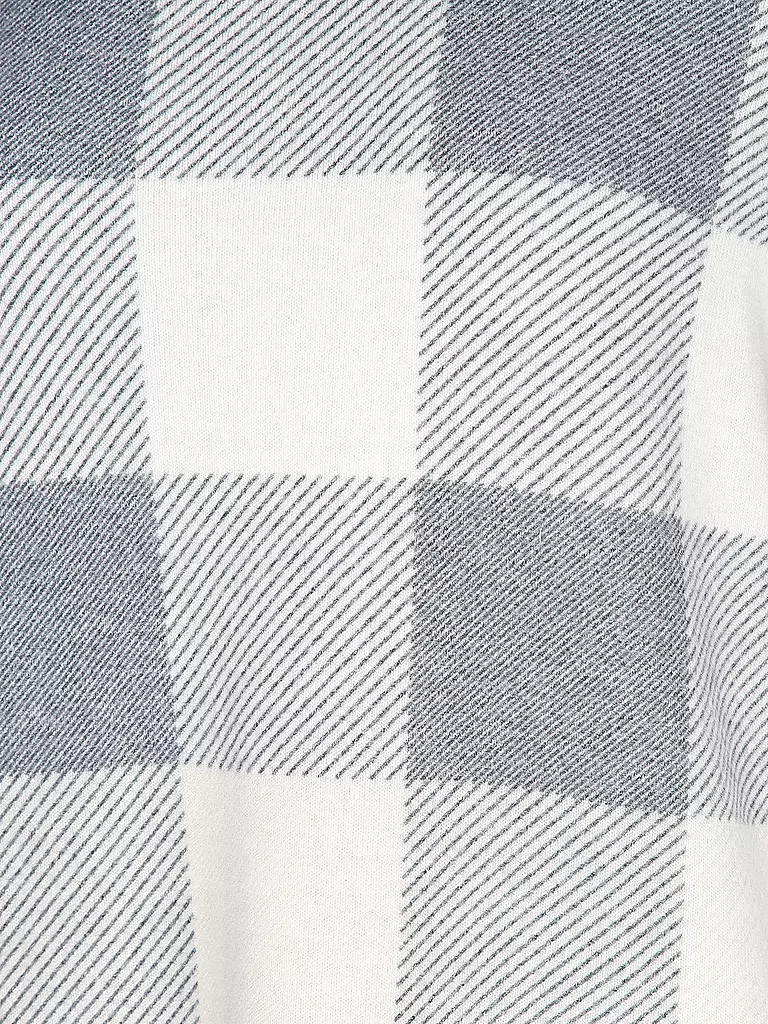 TOM TAILOR | Langarmshirt COSY CHECK | hellgrau