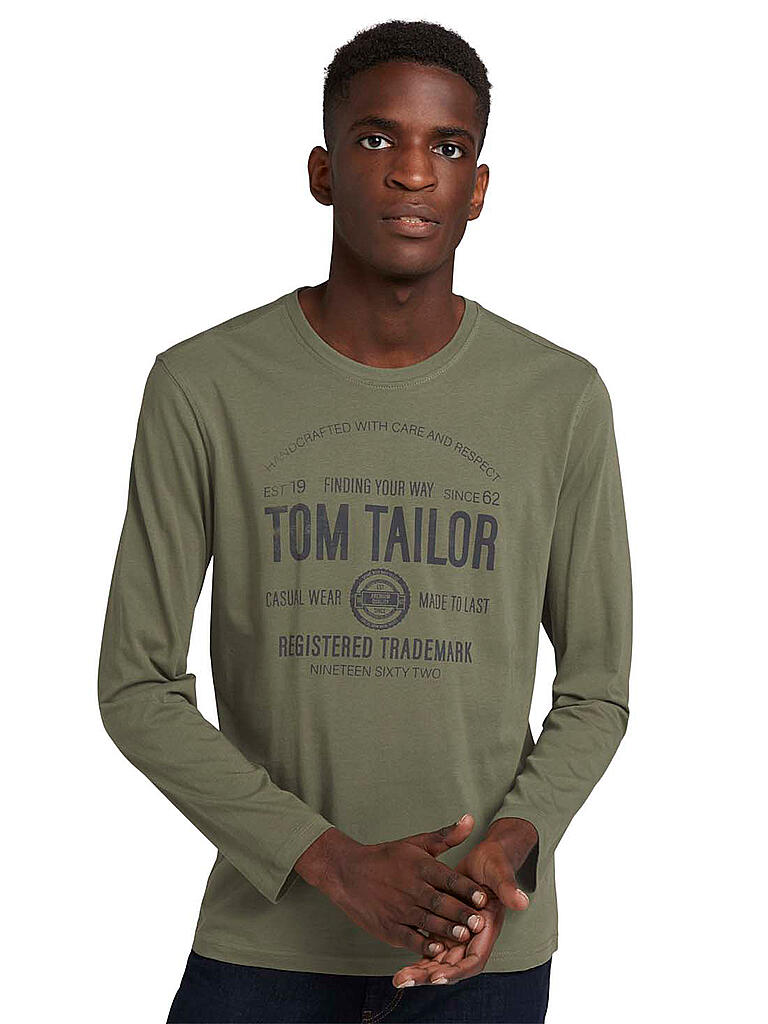 TOM TAILOR | Langarmshirt | olive