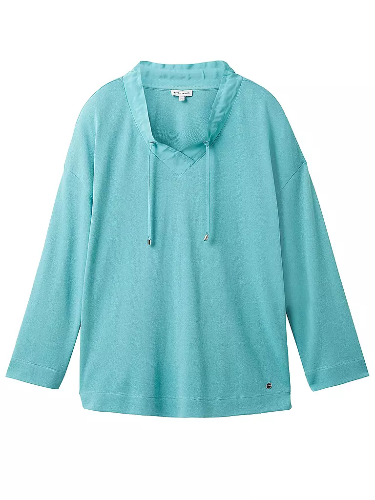 TOM TAILOR | Langarmshirt | petrol