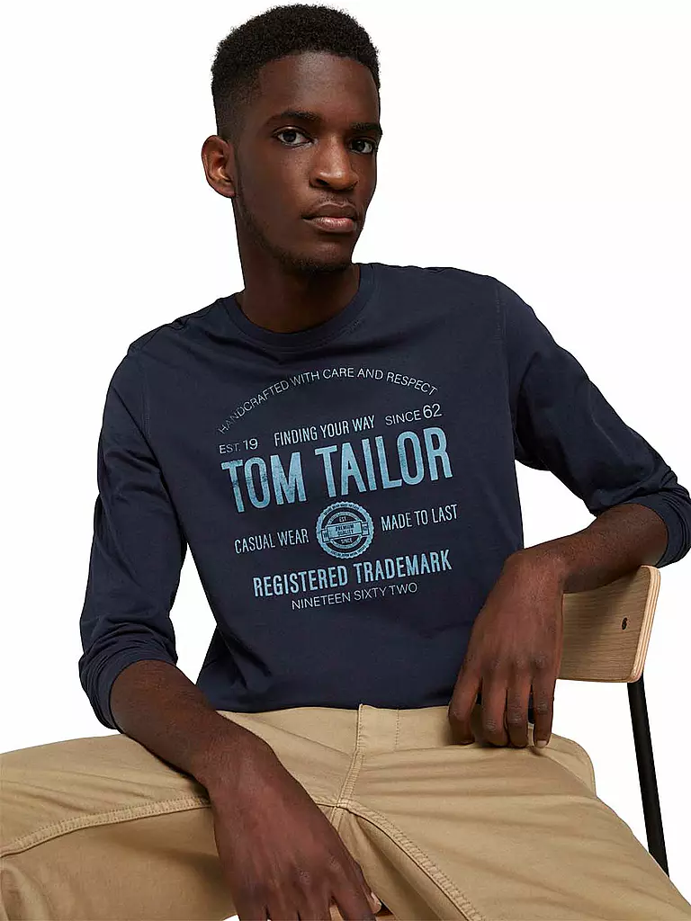 TOM TAILOR | Langarmshirt | blau
