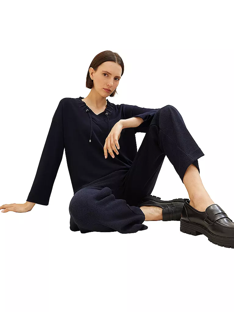 TOM TAILOR | Langarmshirt | petrol