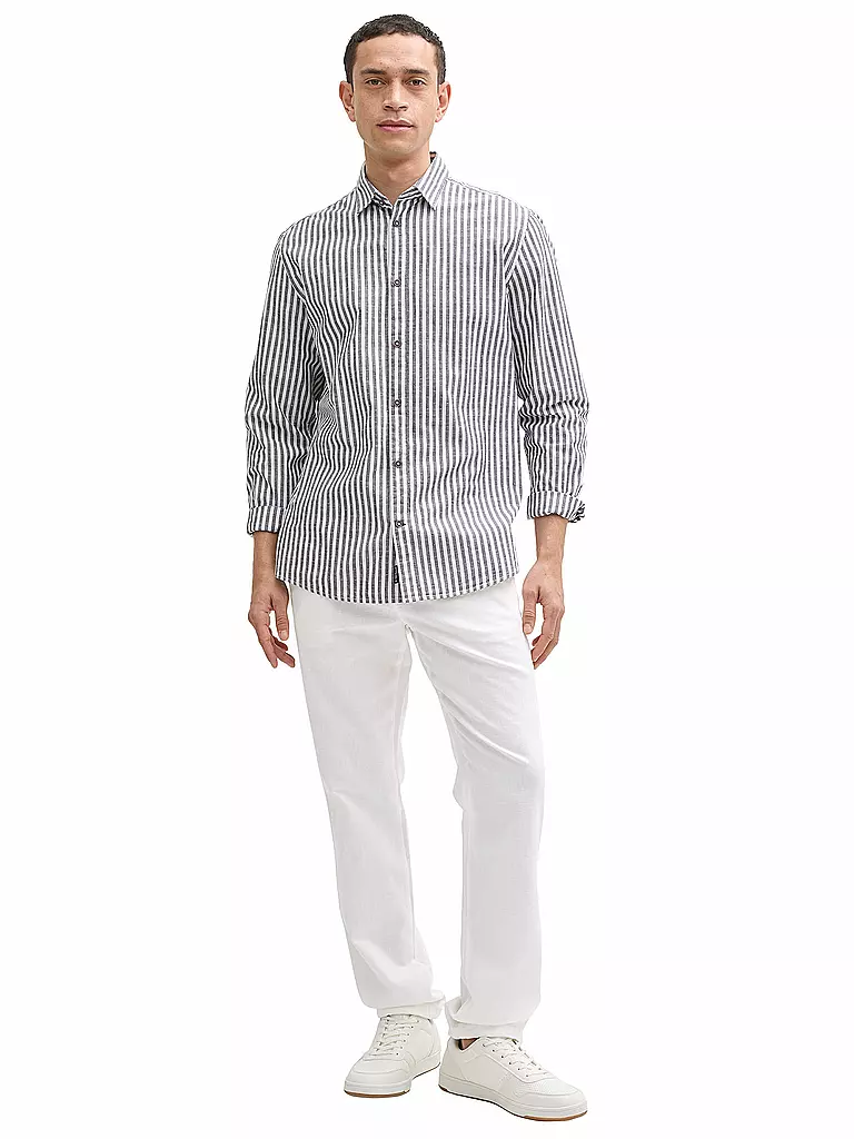 TOM TAILOR | Leinenhose | weiss