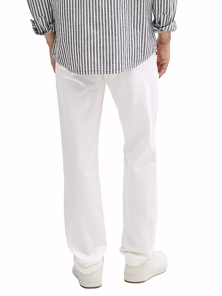 TOM TAILOR | Leinenhose | weiss